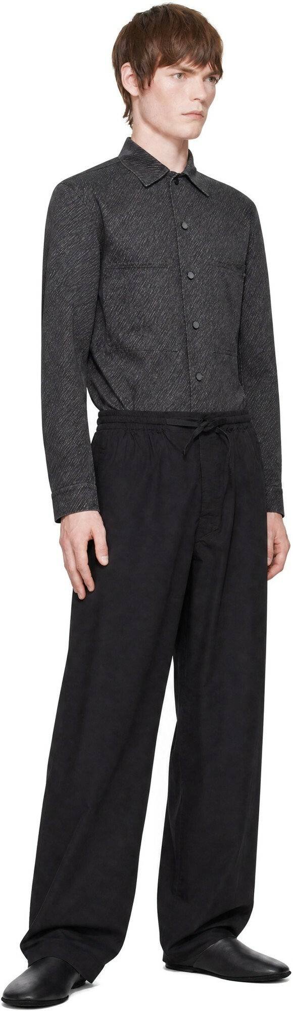 LEMAIRE Gray Printed Workwear Shirt