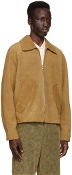 Séfr Beige Kimo Leather Jacket