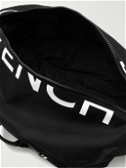Givenchy - G-Zip Leather-Trimmed Logo-Print Shell Backpack