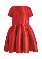 Marques' Almeida Taffeta Puff Mini Dress Red