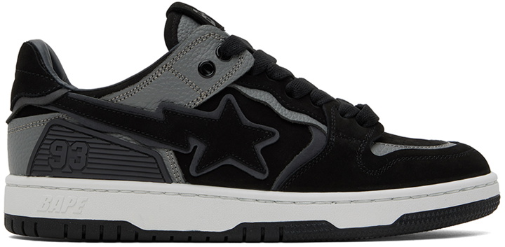 Photo: BAPE Black & Gray Sk8 Sta #6 M2 Sneakers