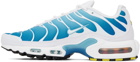 Nike White & Blue Air Max Plus Sneakers