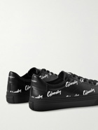 Givenchy - City Sport Logo-Print Leather Sneakers - Black