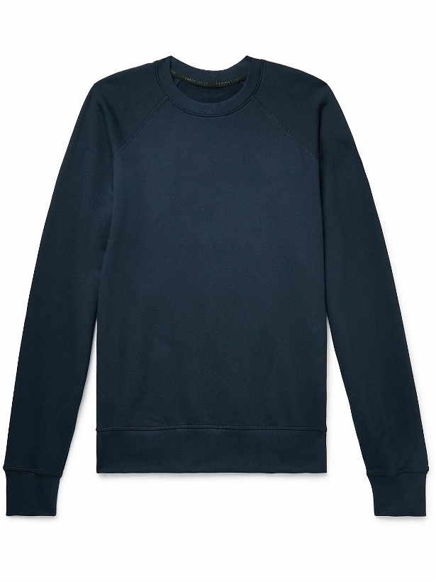 Photo: Canada Goose - Huron Logo-Appliquéd Cotton-Jersey Sweatshirt - Blue