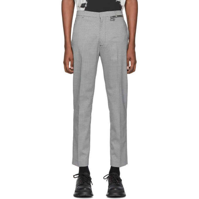 CMMN SWDN Black and White Wool Samson Trousers CMMN SWDN
