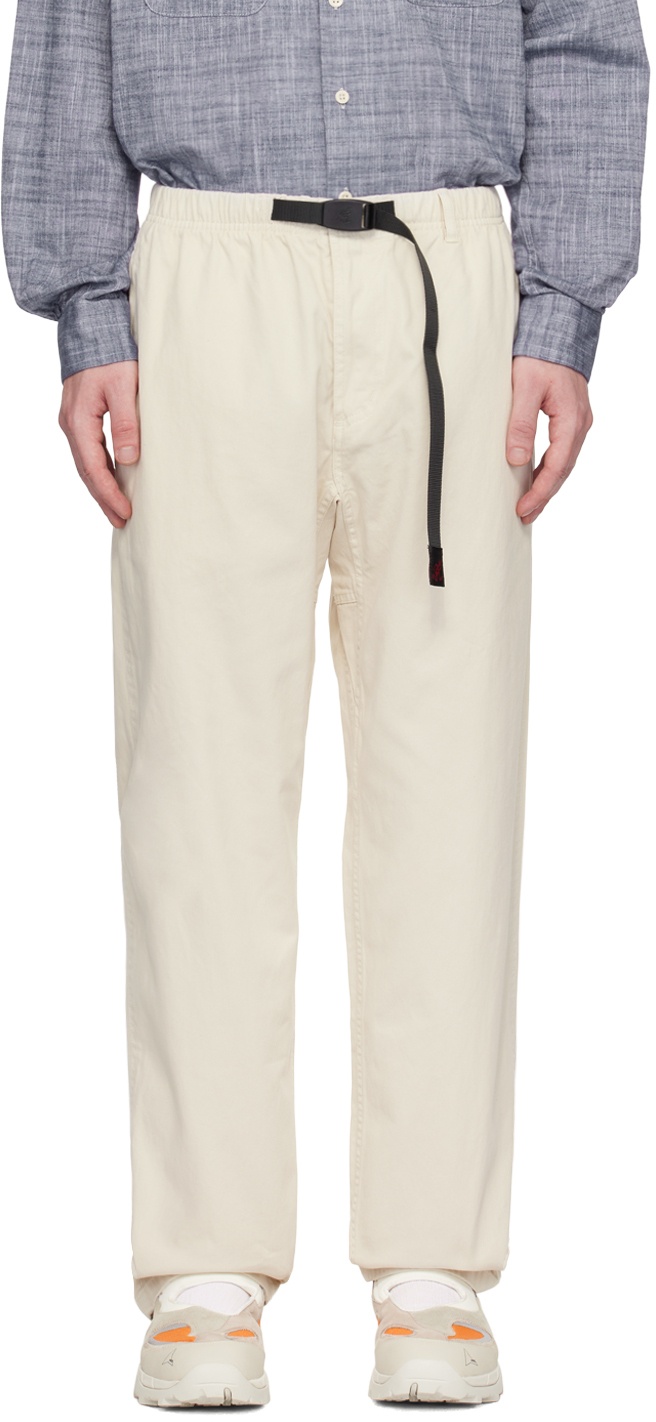 Photo: Gramicci Off-White Relaxed-Fit Trousers