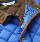Peter Millar - Essex Suede-Trimmed Quilted Shell Gilet - Blue