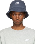 Nike Navy Sportswear Washed Bucket Hat