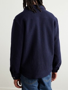 De Bonne Facture - Boiled Wool Overshirt - Blue