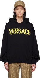 Versace Black Printed Hoodie