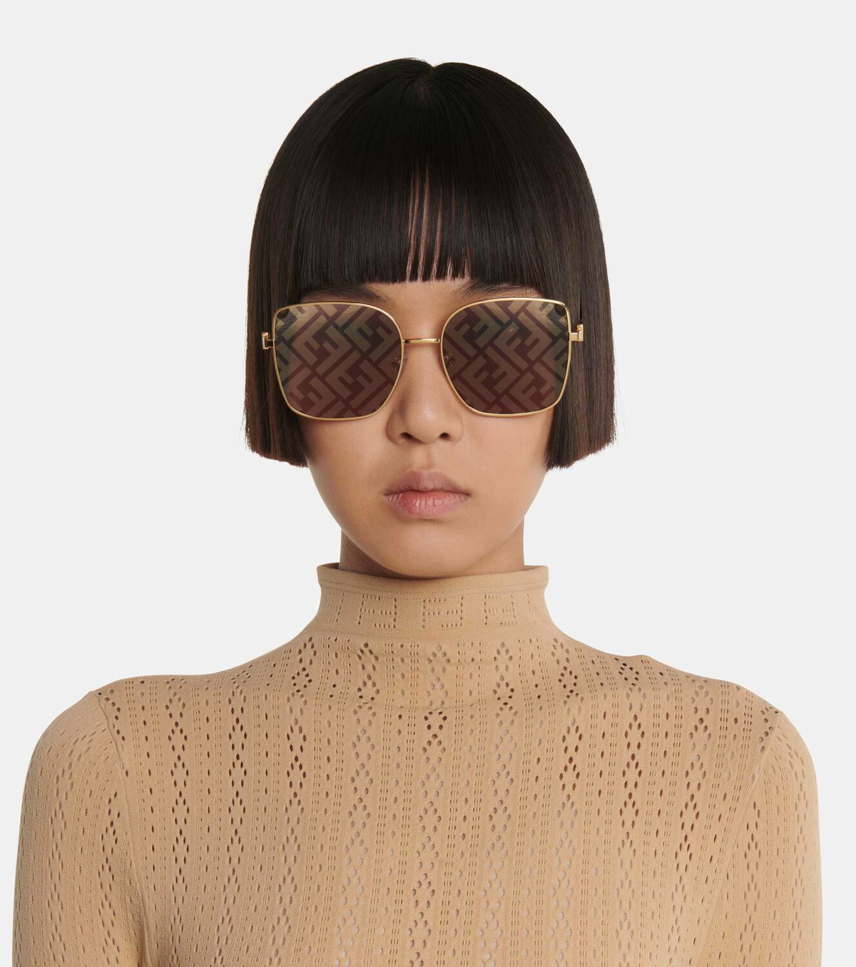 Fendi Baguette square sunglasses