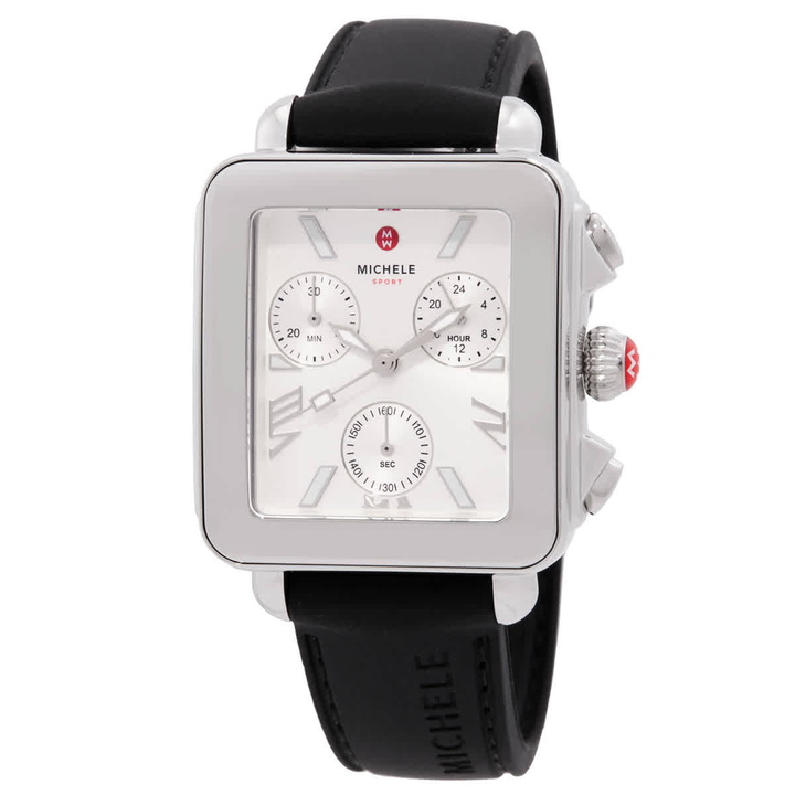 Photo: Michele Deco Sport Chronograph Quartz Silver Dial Ladies Watch MWW06K000071