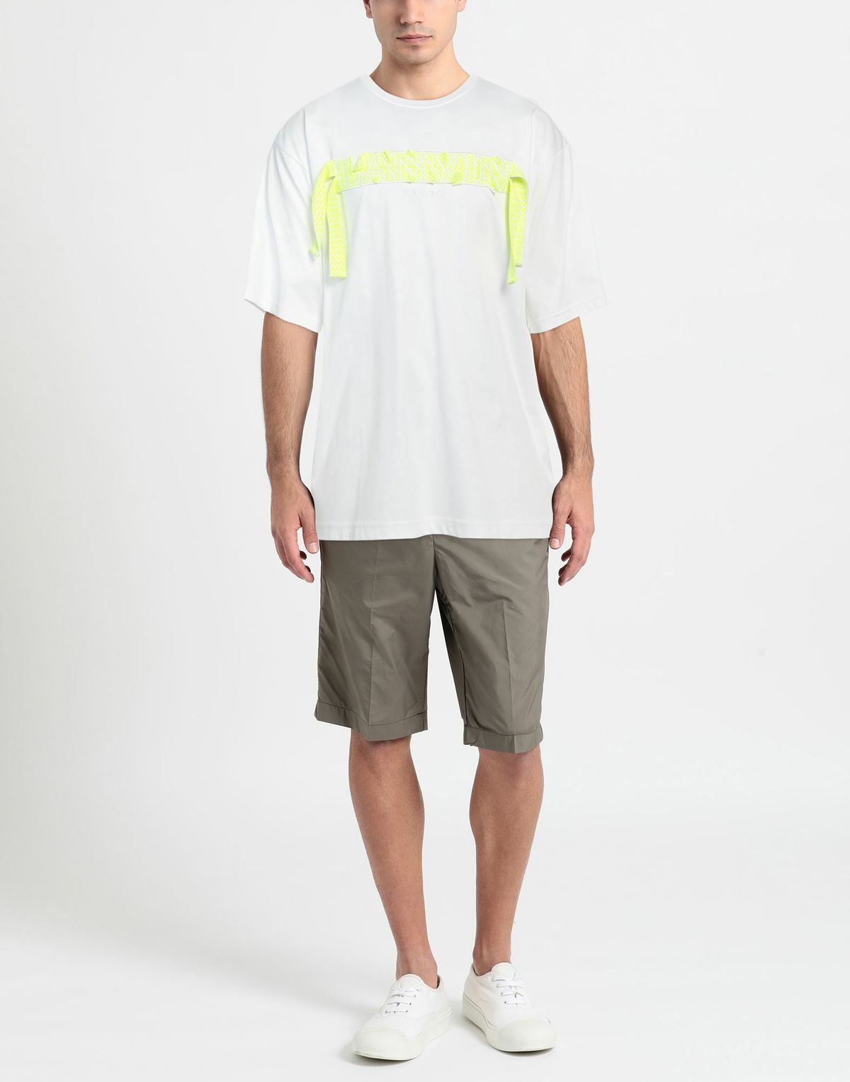 Lanvin Mens T-shirt in White