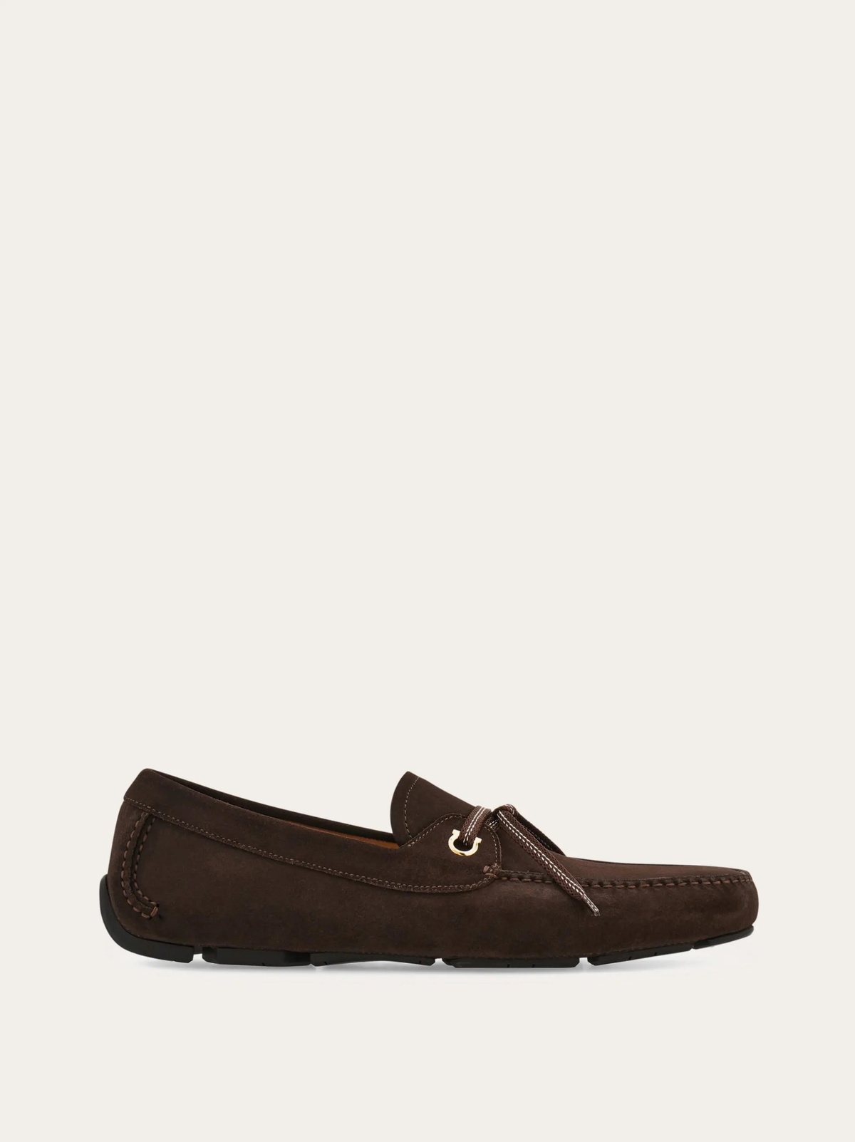 Ferragamo Mens Laced driver in Brown
