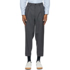 BEAMS PLUS Grey Tropical Wool Two-Pleats Trousers