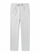 Stòffa - Straight-Leg Pleated Wool-Flannel Trousers - Gray