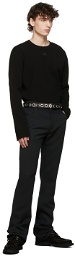 Courrèges Black Twill Bootcut Trousers
