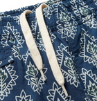 Beams Plus - Printed Cotton Shorts - Blue