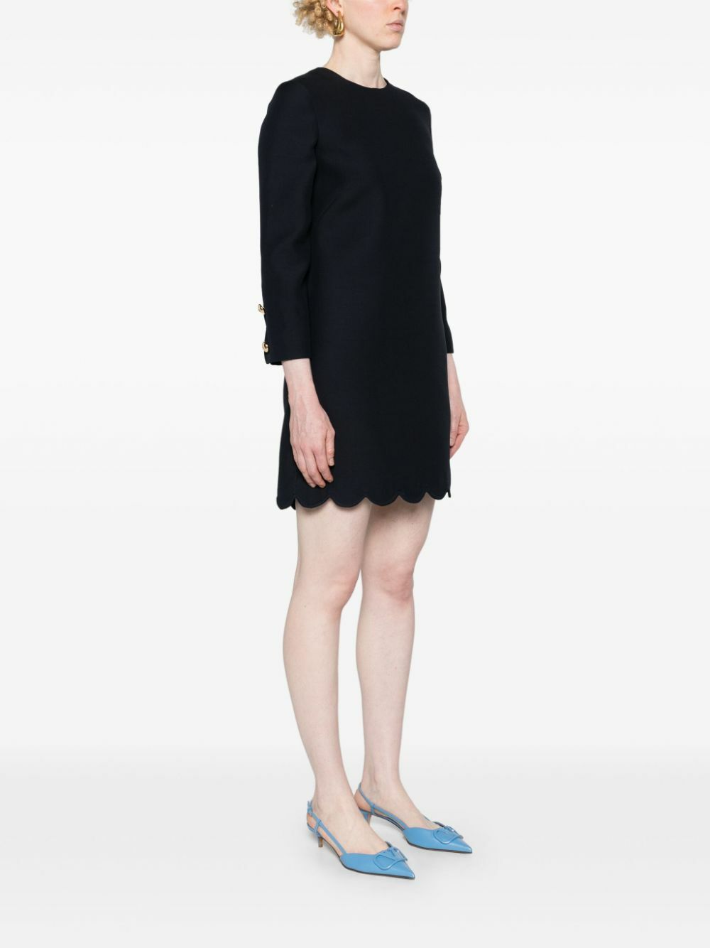 black wool mini dress Brooklyn Merino Wool Reversible Dress - Black – Brooklyn Reversible Dress main image 0