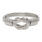 Givenchy Silver Knot Ring