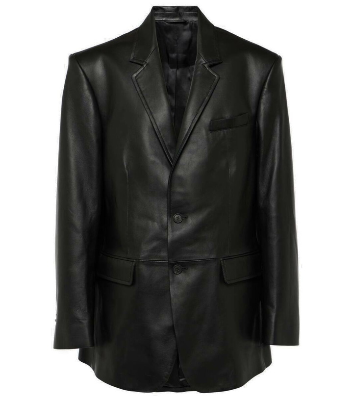 Photo: Wardrobe.NYC Oversized leather blazer