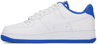 Nike White & Blue Air Force 1 '07 Low Sneakers