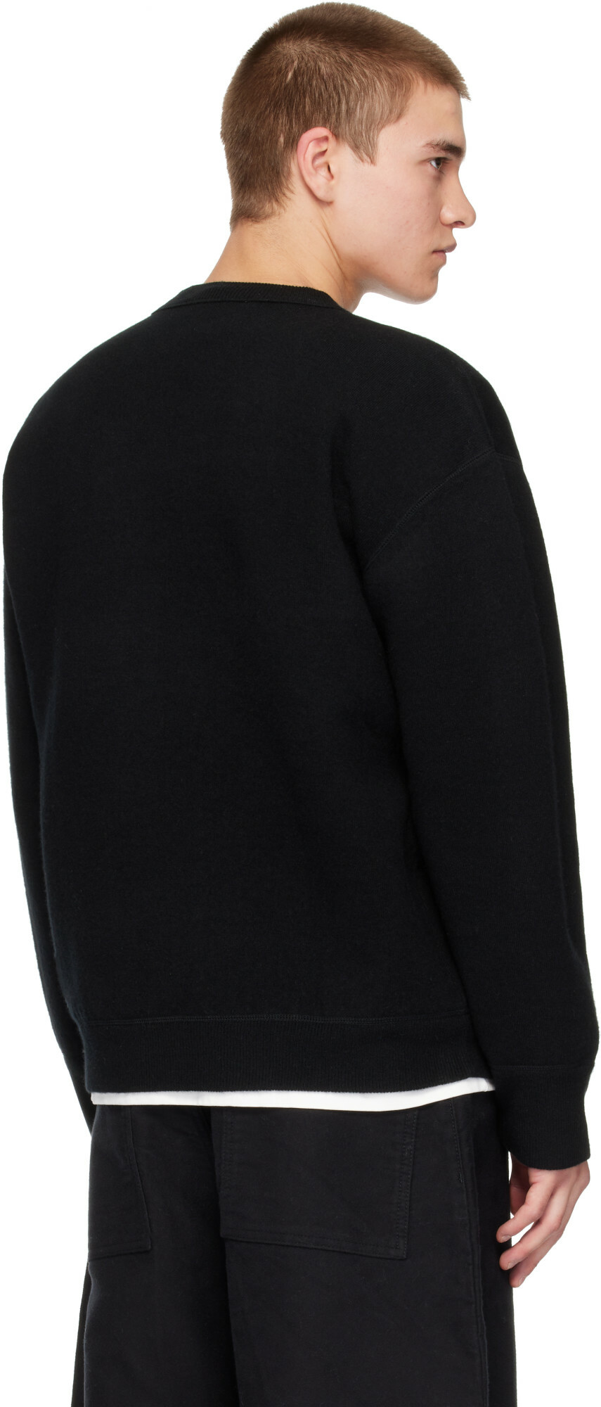 Studio Nicholson Black Moray Knit Sweater