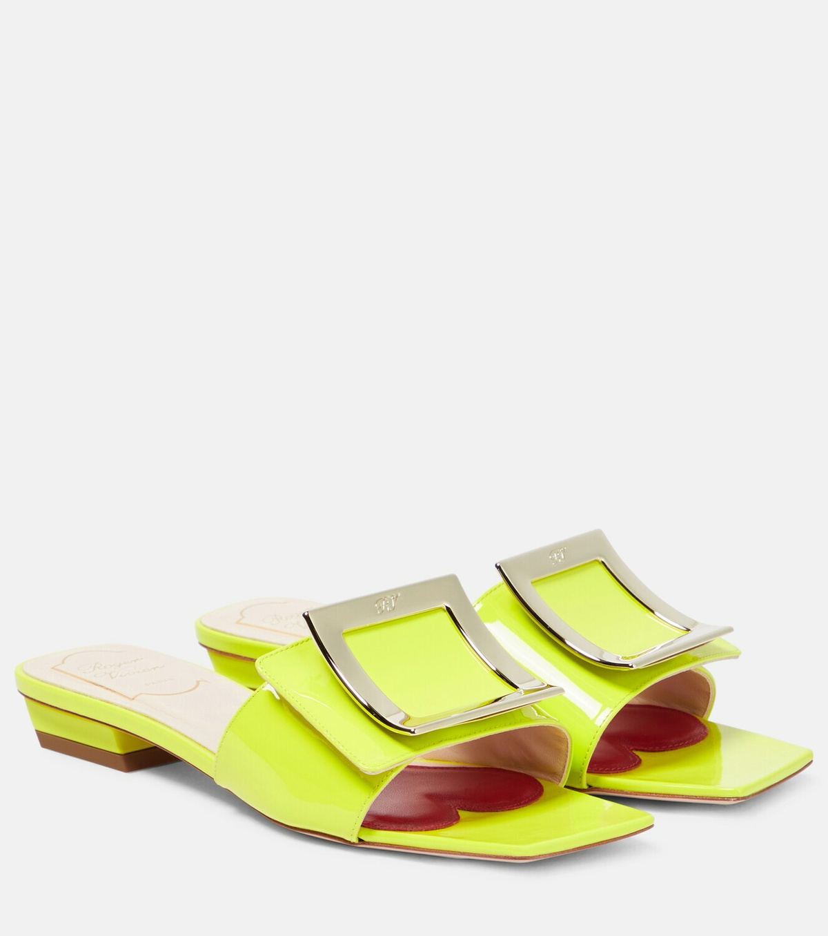 Roger Vivier Love 45 patent leather mules Roger Vivier