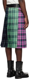 Andersson Bell SSENSE Exclusive Multicolor Taga Check Skirt