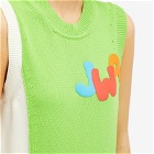 JW Anderson Women's JWA Two Tone Vest in Green