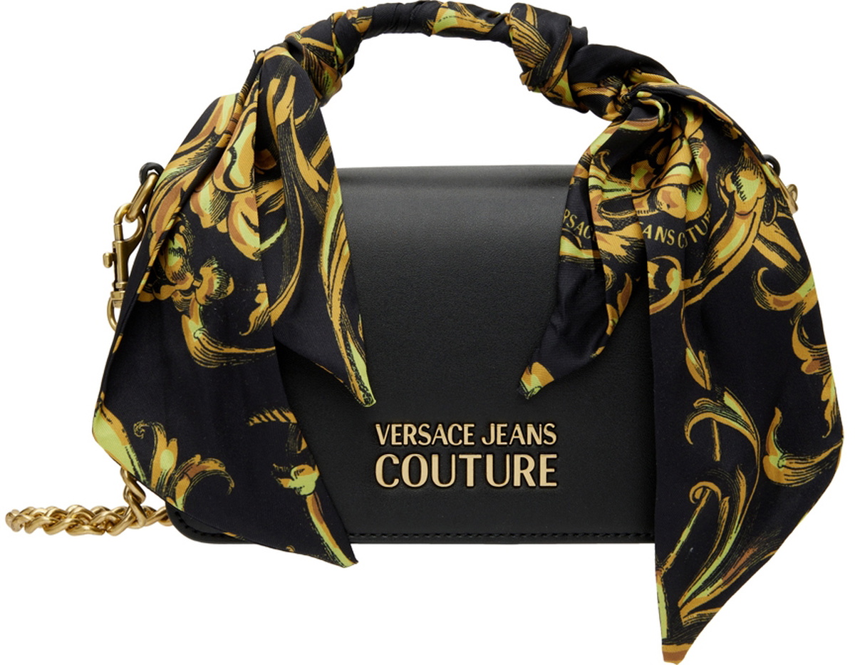 Versace Jeans Couture Thelma Tote Bag With Silk Scarf in Black