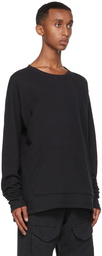 Greg Lauren SSENSE Exclusive Black Hemp Sweatshirt