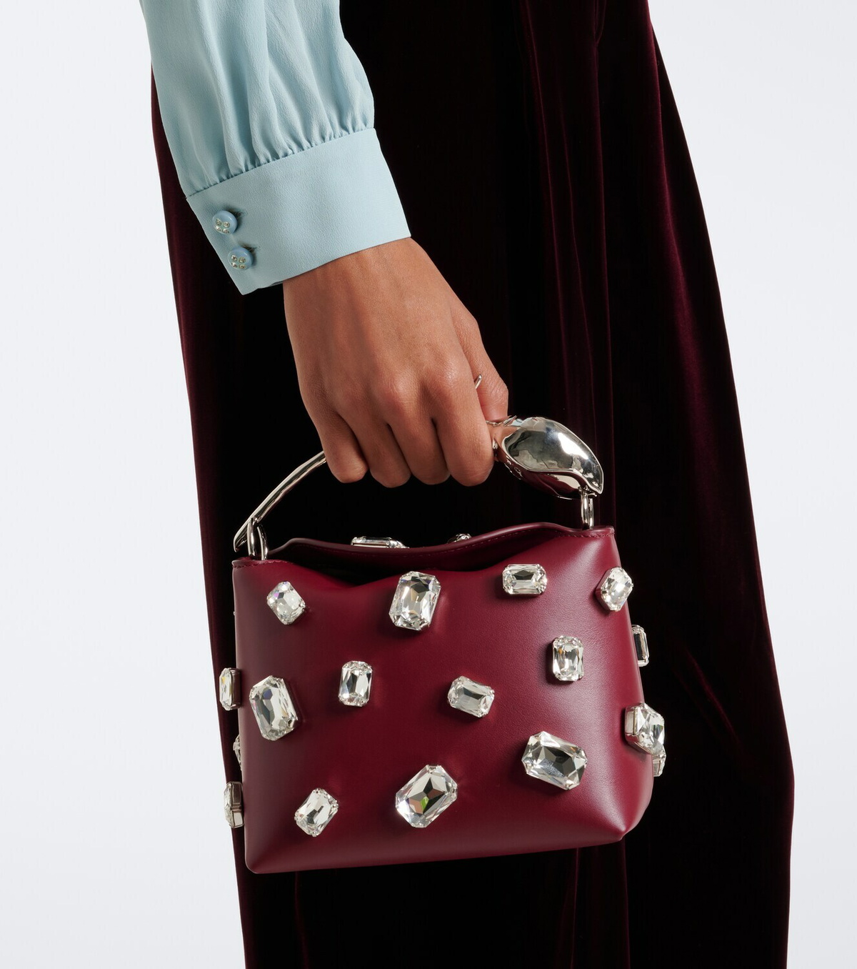 Erdem Bloom Mini embellished top-handle bag