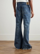 CELINE - Marco Flared Frayed Jeans - Blue