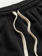 Camp High - Tapered Printed Cotton-Jersey Drawstring Sweatpants - Black