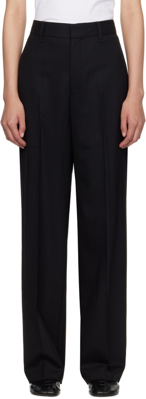 Photo: Maria McManus Black High Waisted Wide Leg Trousers