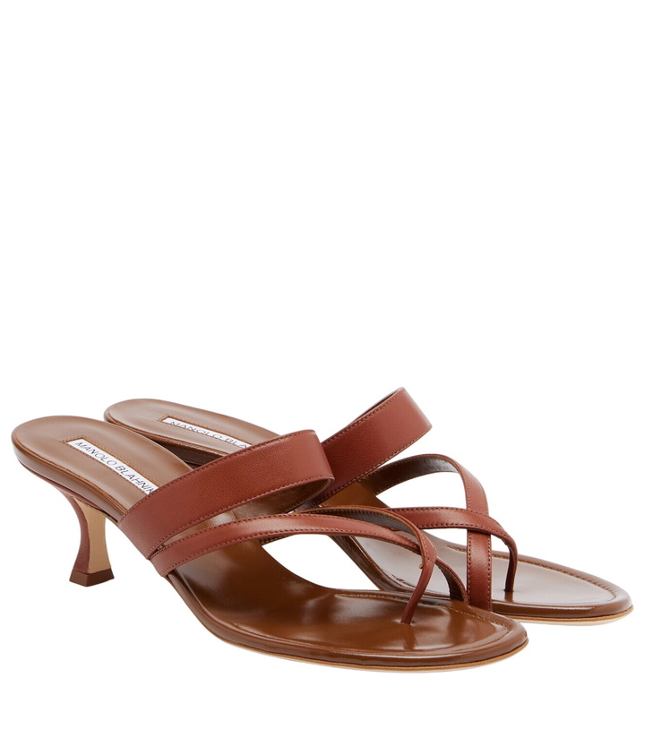 Photo: Manolo Blahnik Susa leather thong sandals
