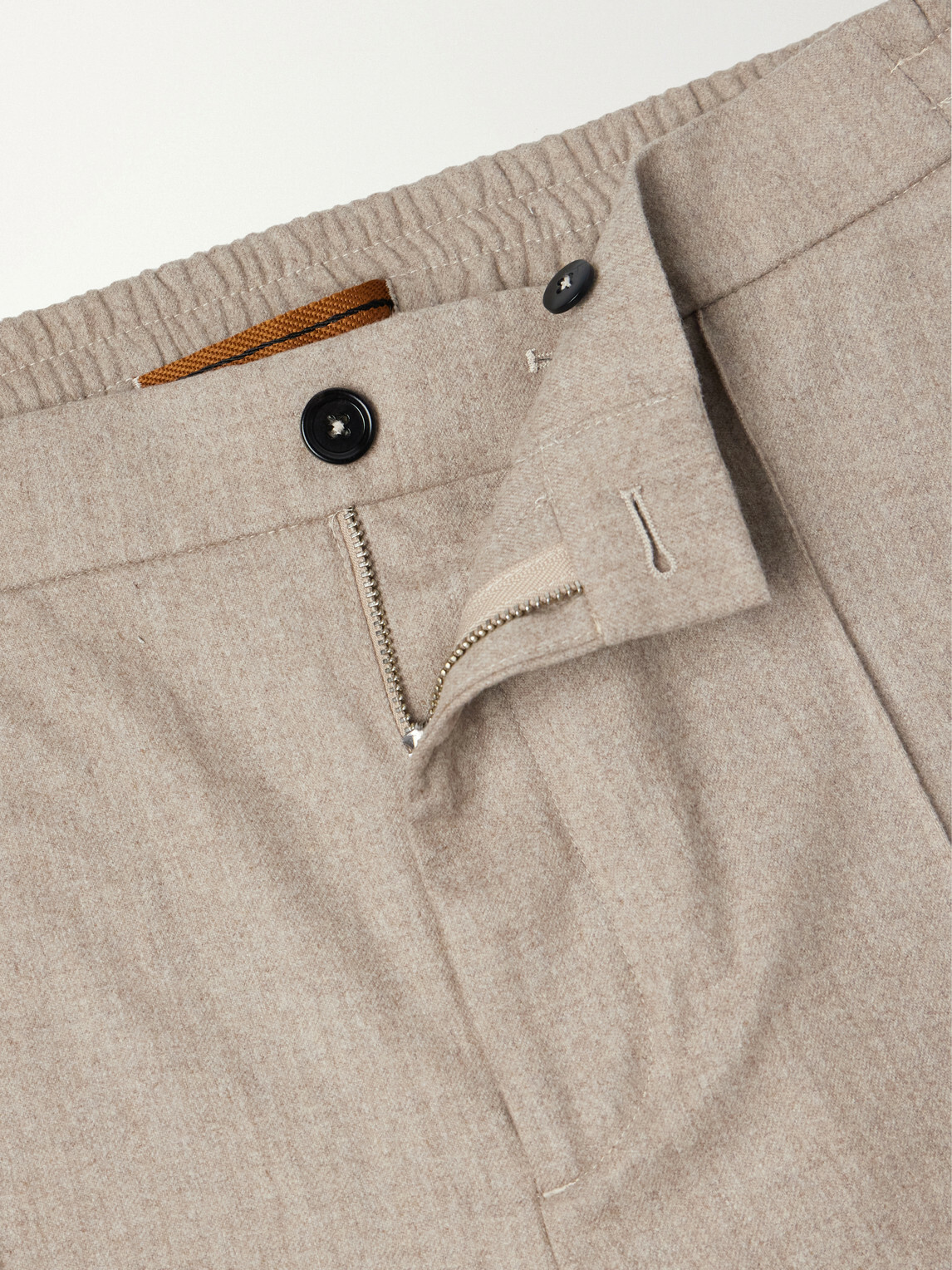 Zegna - Straight-Leg Wool, Cashmere and Silk-Blend Trousers - Brown