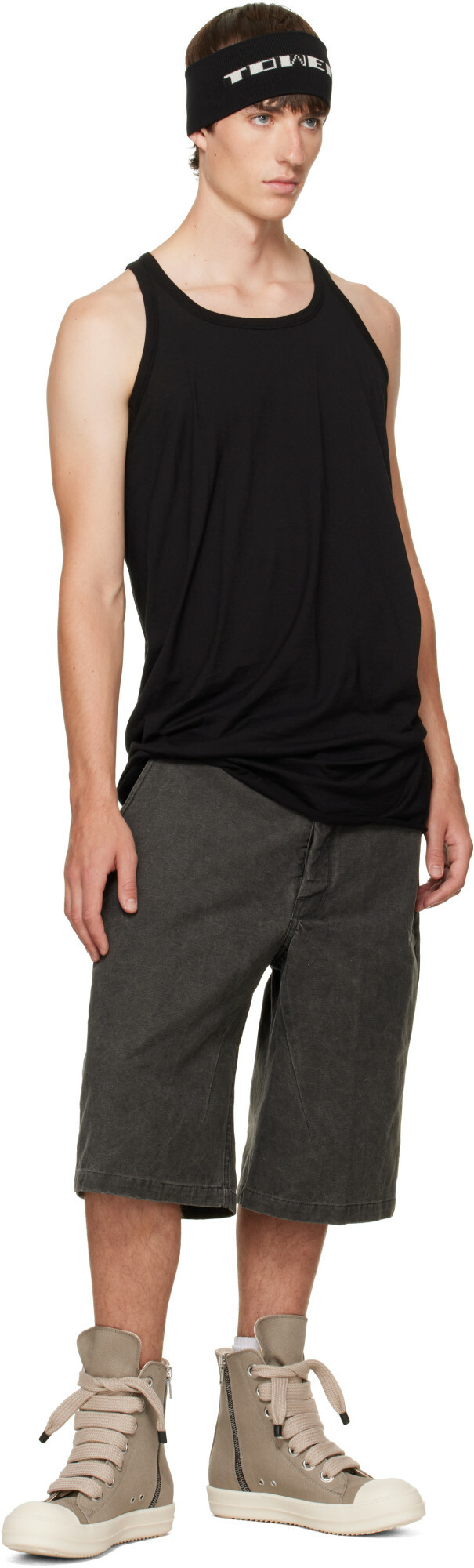 Rick Owens DRKSHDW Gray Tower Work Shorts