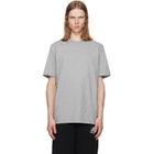 BALMAIN Gray Embroidered 'Balmain Paris' T-shirt