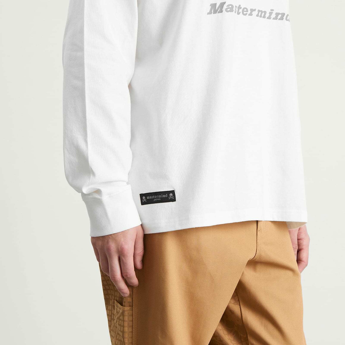MASTERMIND WORLD Men's x Dickies Logo Long Sleeve T-Shirt in White