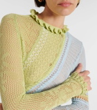 Roberta Einer Ali open-knit cotton minidress