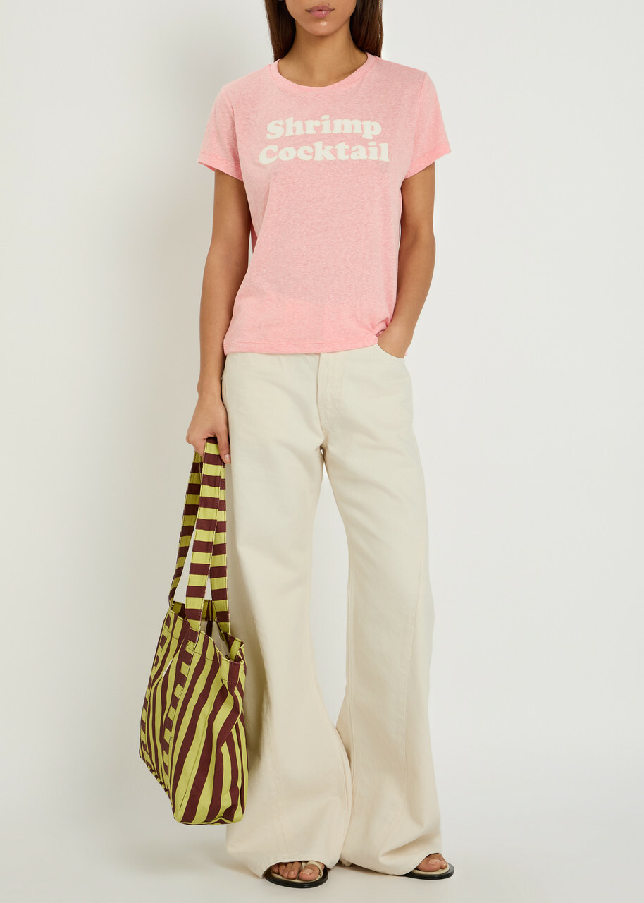 Mother The Lemon Twist Wide-leg Jeans White