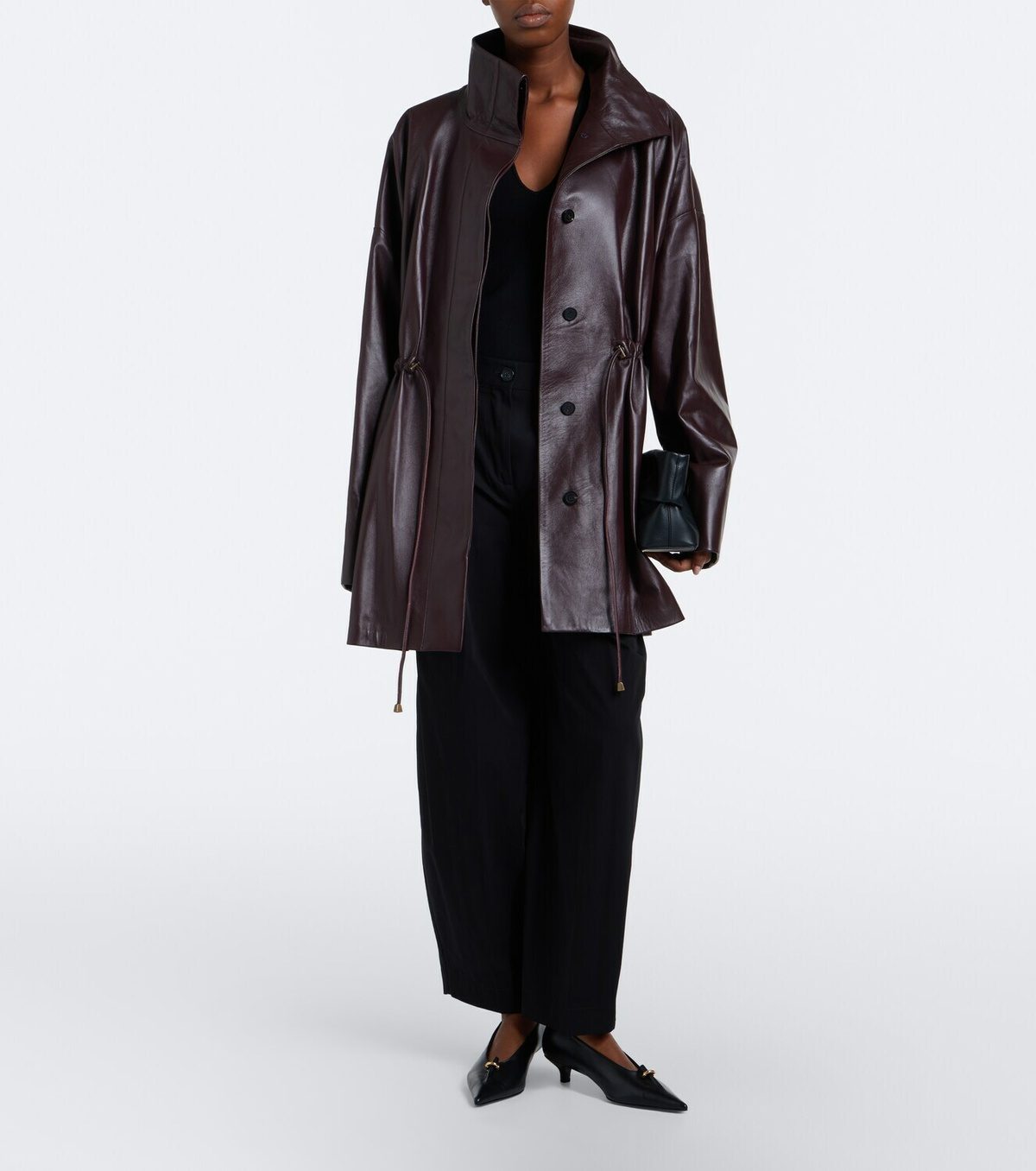 Tove Erna leather coat