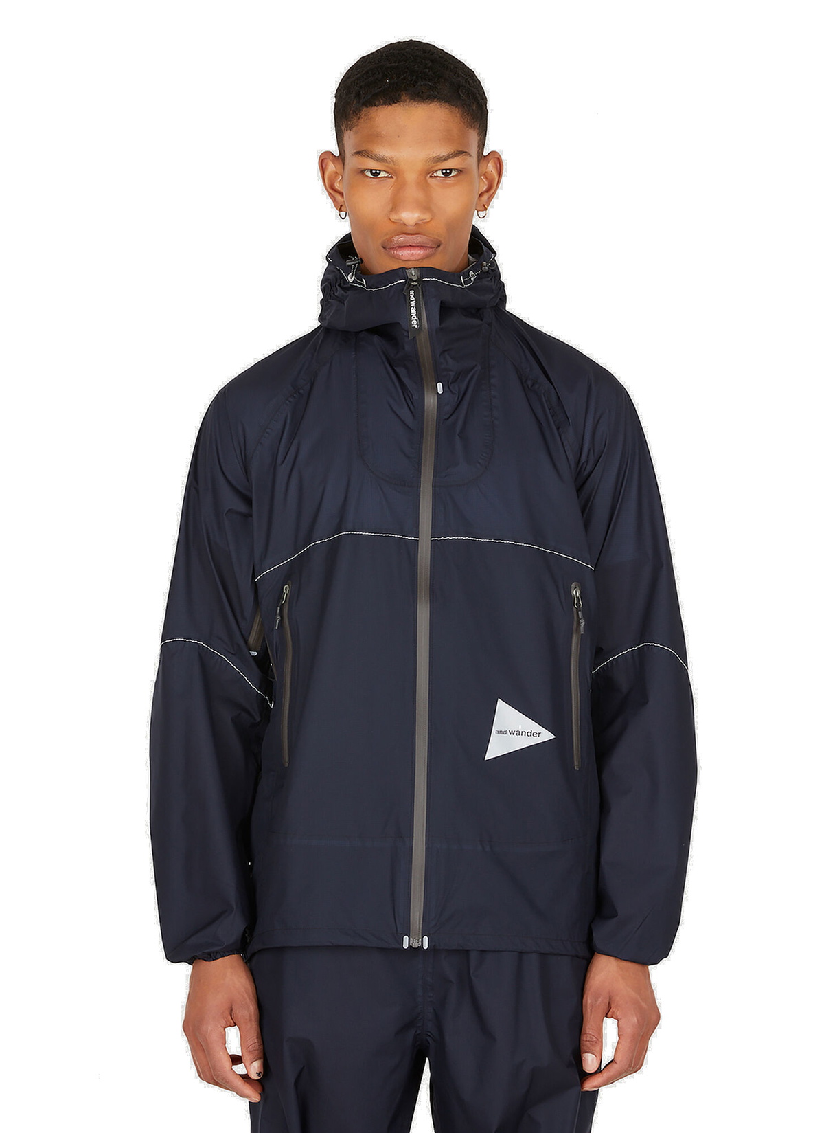 and wander Reflective Printed Rain Jacket and Wander