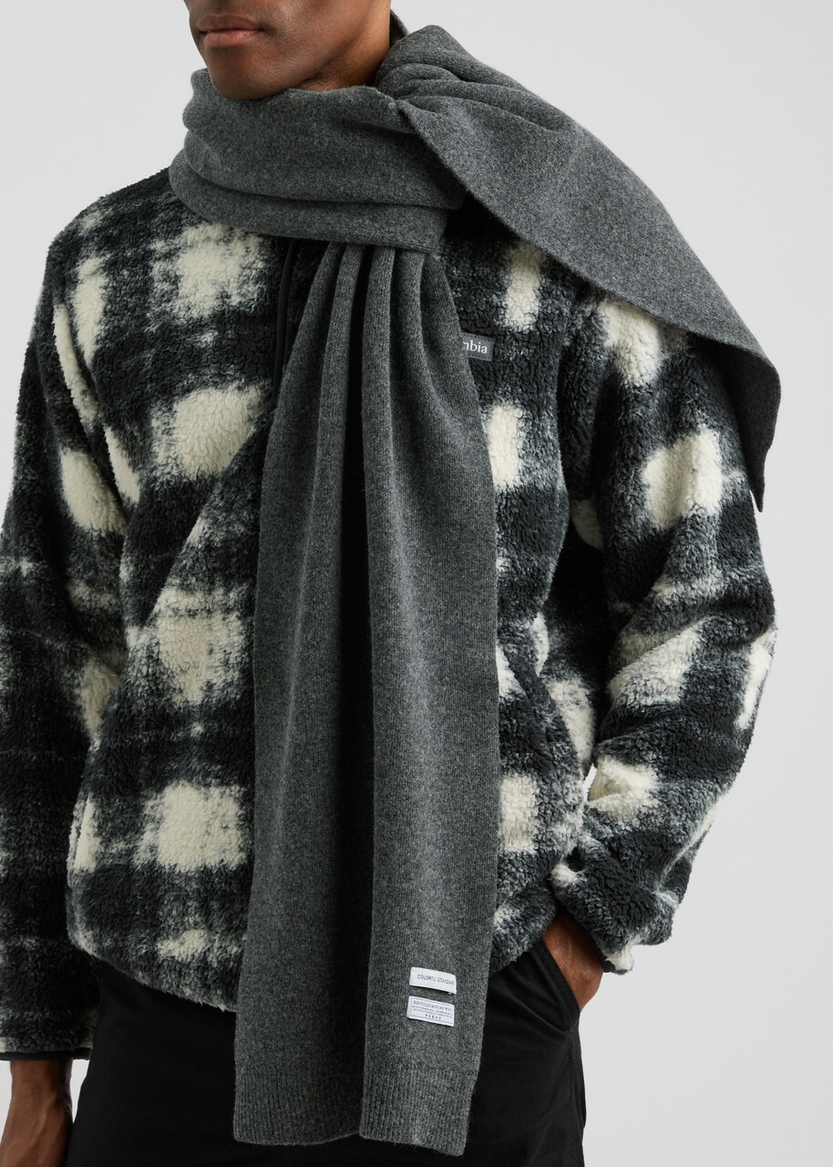 Colorful Standard Wool Scarf - Grey - One Size