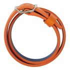 Maison Margiela Orange Double Wrap Bracelet
