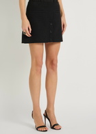 Courrèges Tweed Mini Skirt Black