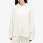 DONNI. Women's Bubble Shirt in Creme
