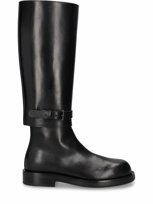 Photo: ANN DEMEULEMEESTER 35mm Ted Leather Riding Boots